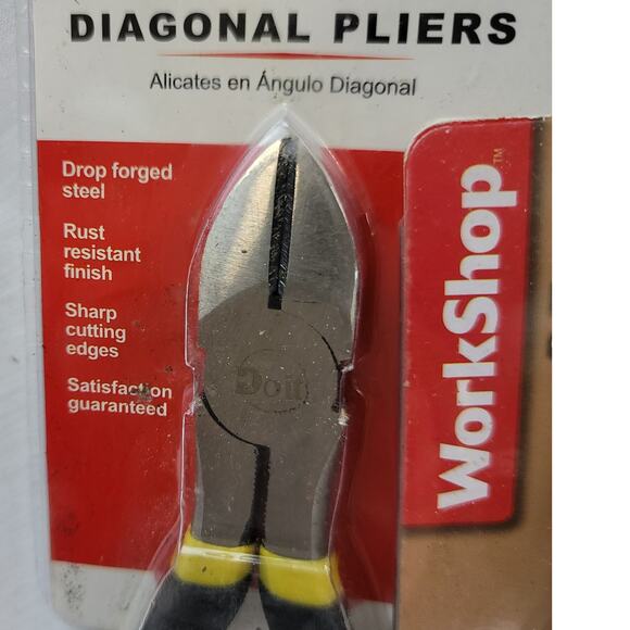 2 Pair "Do It" Brand Diagonal Pliers 6" Rubber Handle Rust Resist Sharp Cutters - Picture 4 of 8